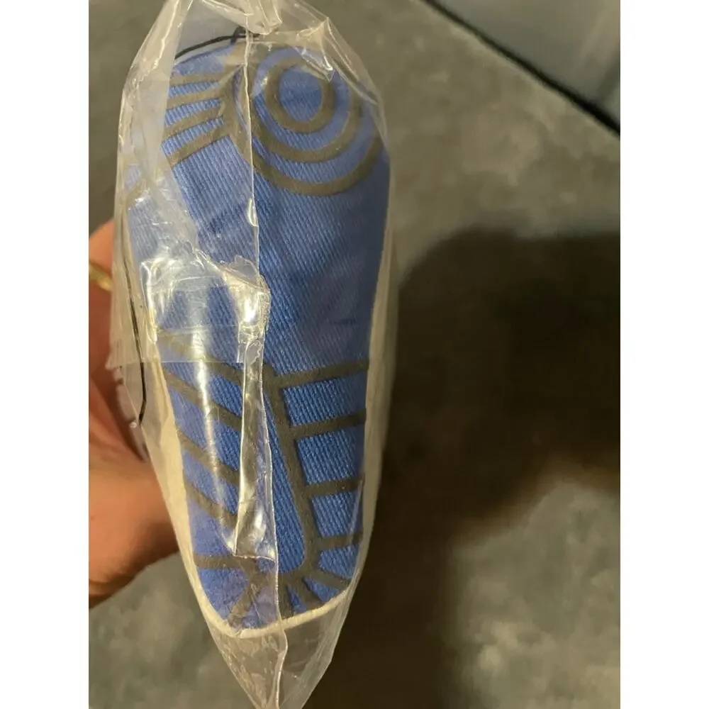 Baby White and Blue Infant Shoes - Soft Sole